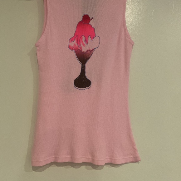 NEW Ice Cream Cone Los Angeles Pink Tank Top - Picture 9 of 12